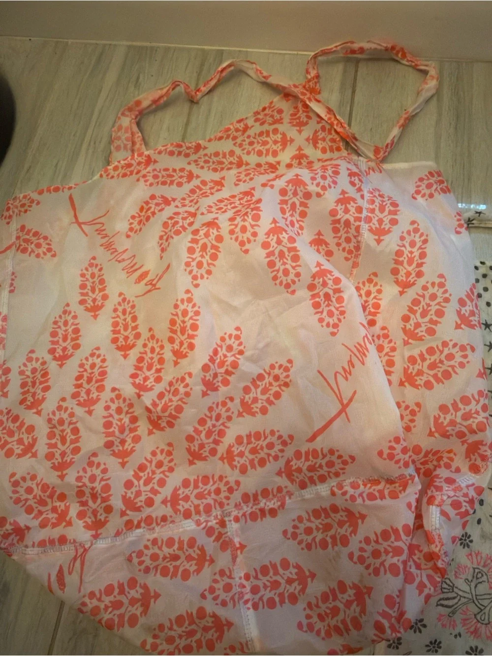 (2) Free People Tote Bag Lightweight Boho Floral stars movement